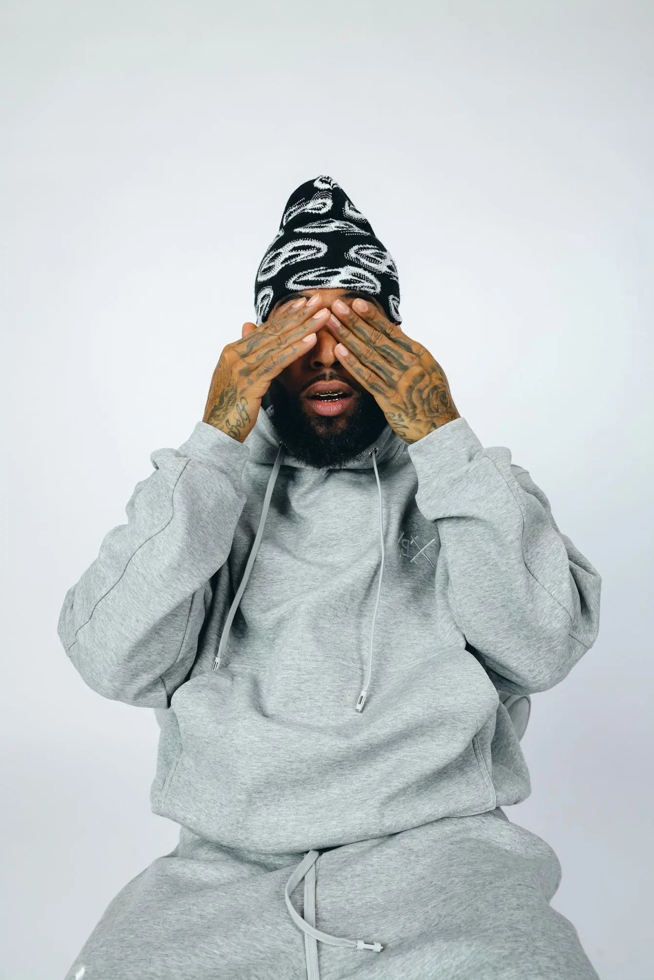 Men's Pullover Hoodie | Grey Pullover Hoodie | SaintLamo