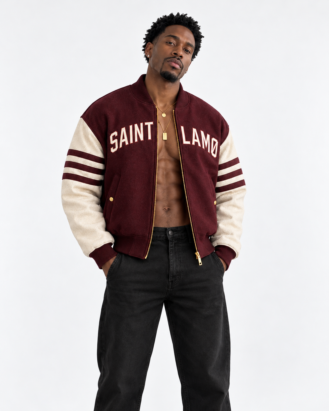 Uniform Embroidered Varsity Jacket